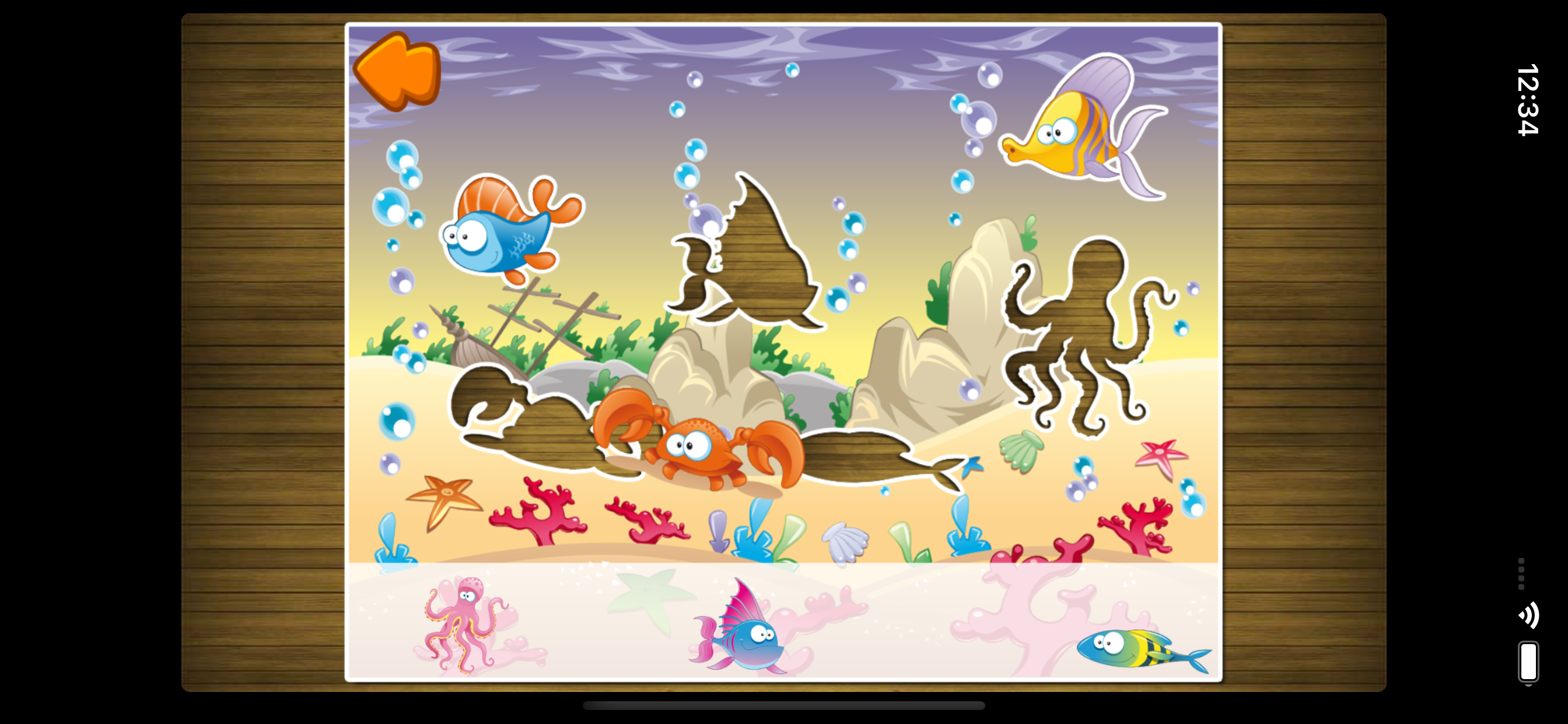 子供の動物のパズルゲーム