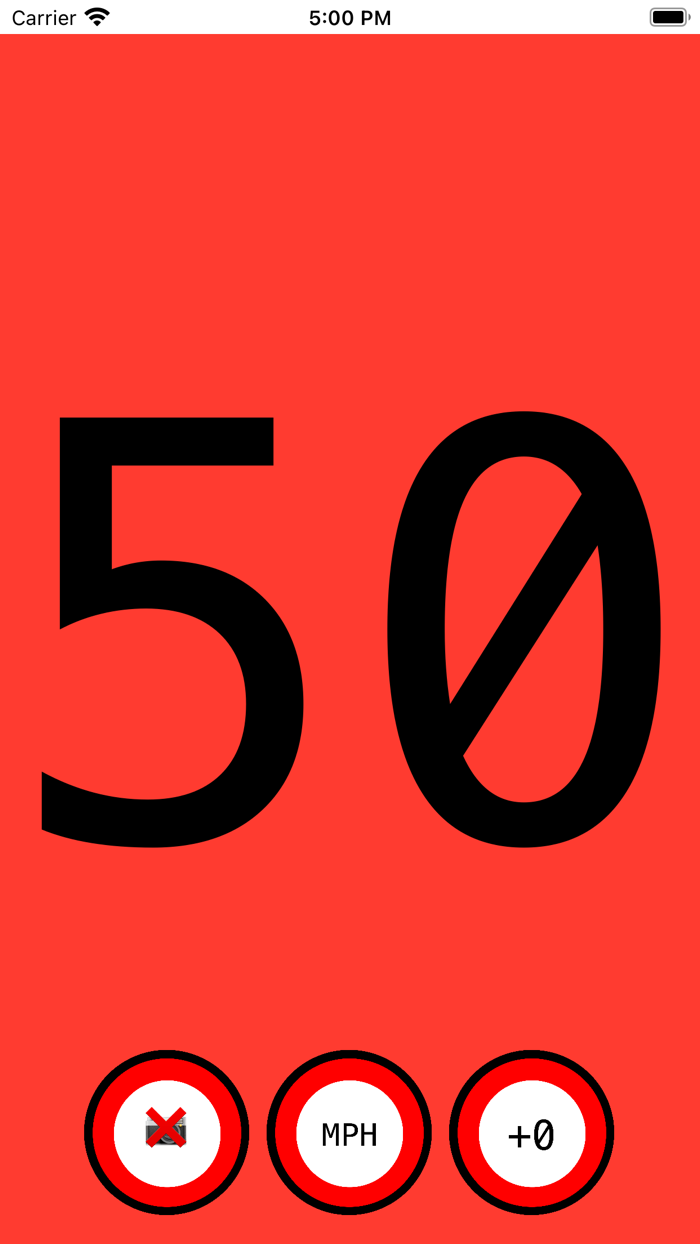 Colour Changing Speedometer