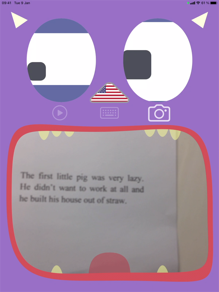 Monster reader for kid toddler