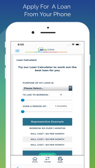 St. Dominic Credit Union Screenshot