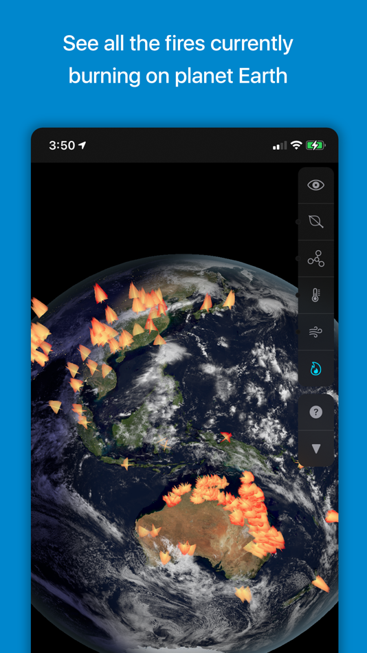 #2. Orbiter - Earth Visualizer (iOS) Podle: Rayner Software LLC