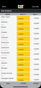 Cat® Methane Number Calculator screenshot #2 for iPhone