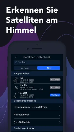 Screenshot von Satelliten Finder Ab Star Walk auf dem iPhone 1
