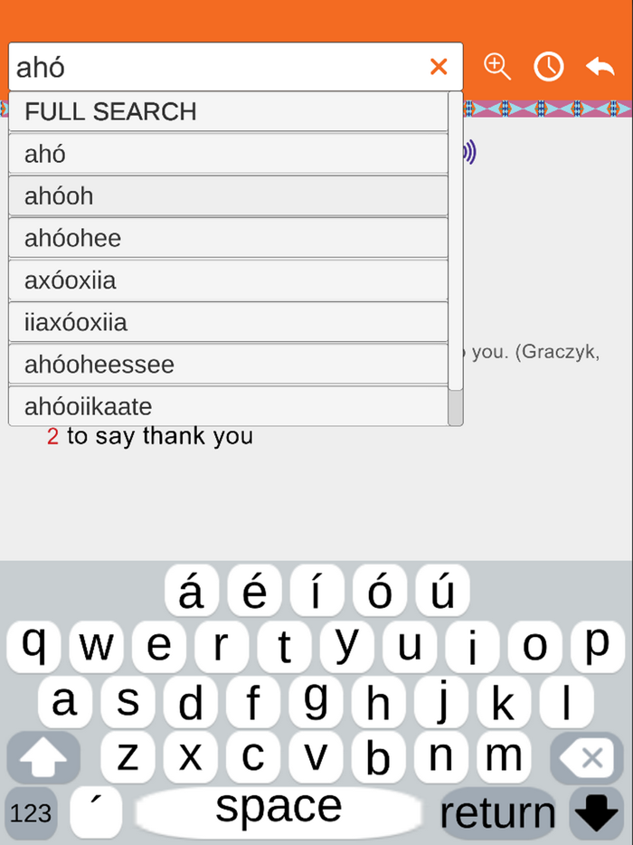 Crow Mobile Dictionary