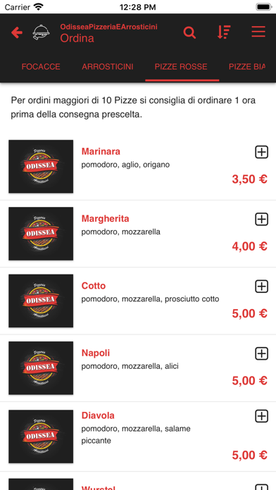Screenshot #1 pour Odissea Pizzeria & Arrosticini