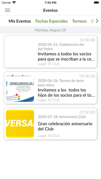 App Ligas Deportivas Screenshot