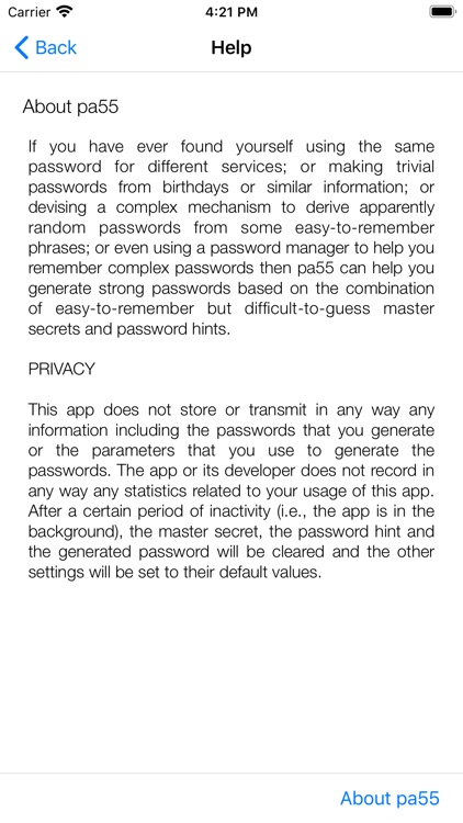 pa55: remembering passwords