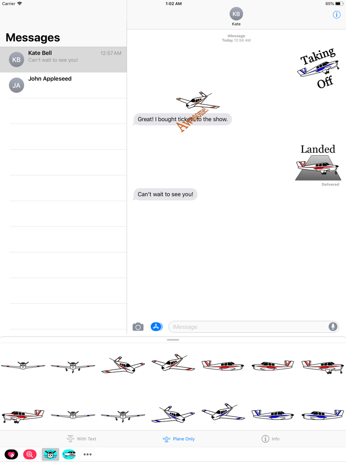 V-tail Bonanza Sticker App