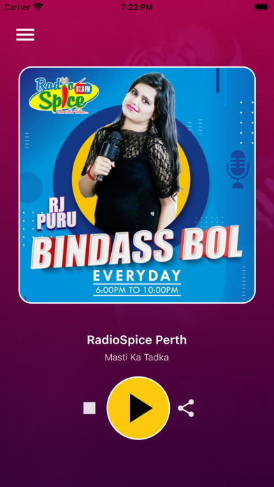 RadioSpice Perth Screenshot