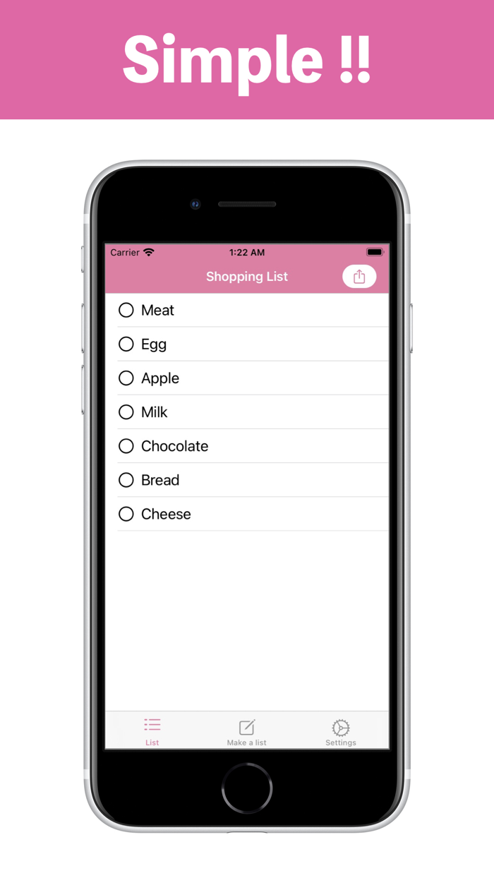 My Handy Shopping List