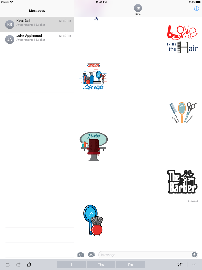 Hair Dresser barber stickers