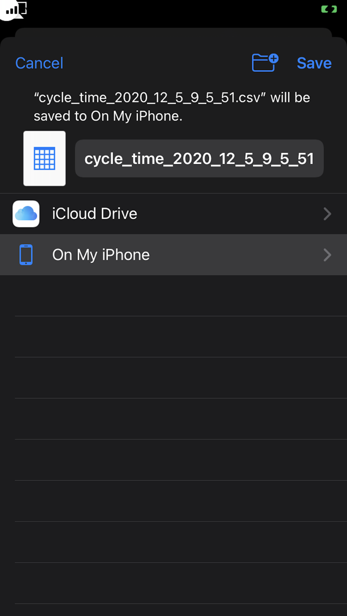 Cycle Time - stopwatch