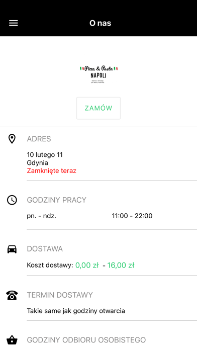 PizzaPastaGdynia Screenshot