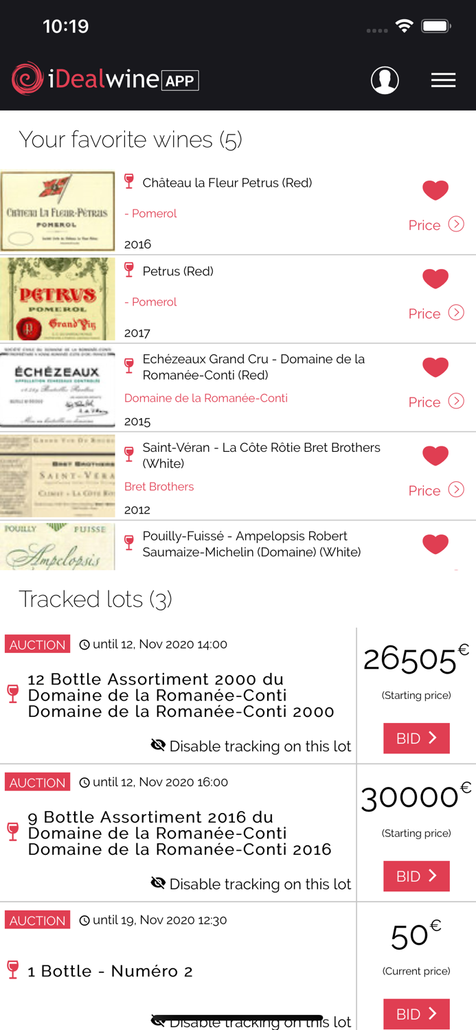 iDealwine - Wine Price