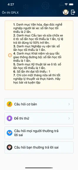 Game screenshot Ôn thi GPLX VICET apk