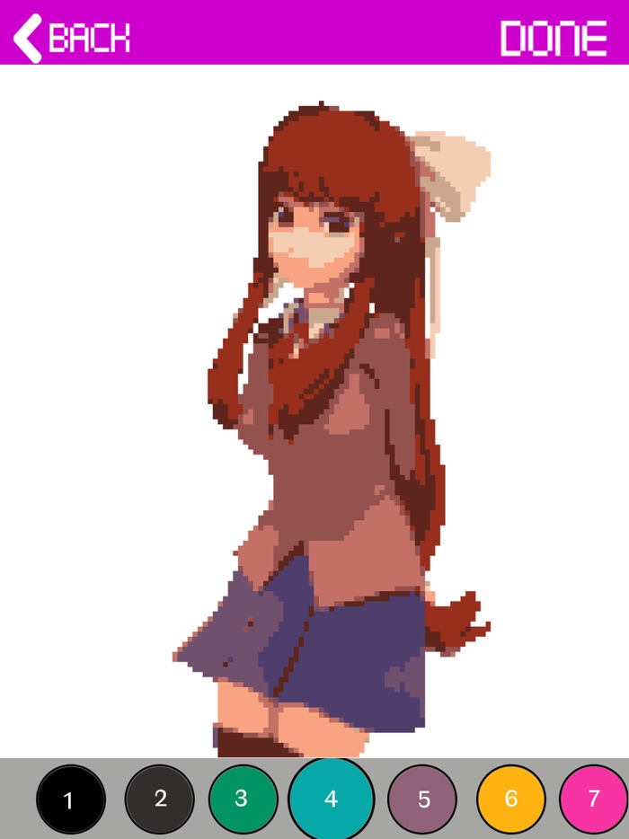 Anime Coloring Game -Doki doki