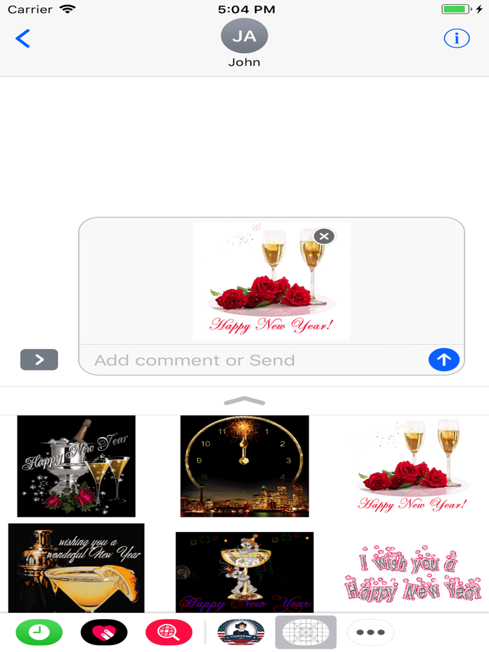 New Year and Diwali GIF Stickers