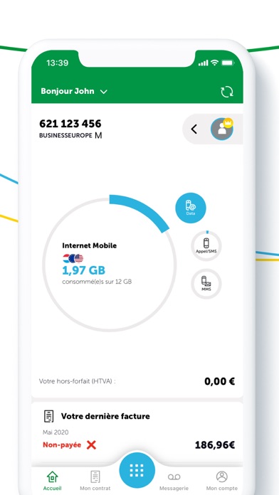 Screenshot #2 pour MyPost Telecom Mobile