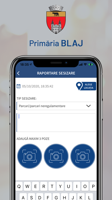 Primăria Blaj Sesizări Screenshot