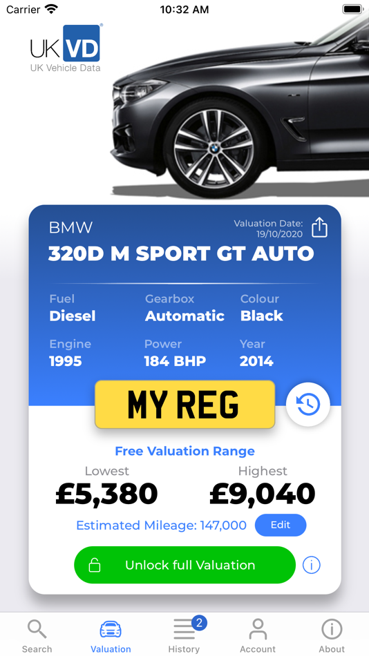 #3. VDI Valuation (iOS) 由: UK Vehicle Data Ltd
