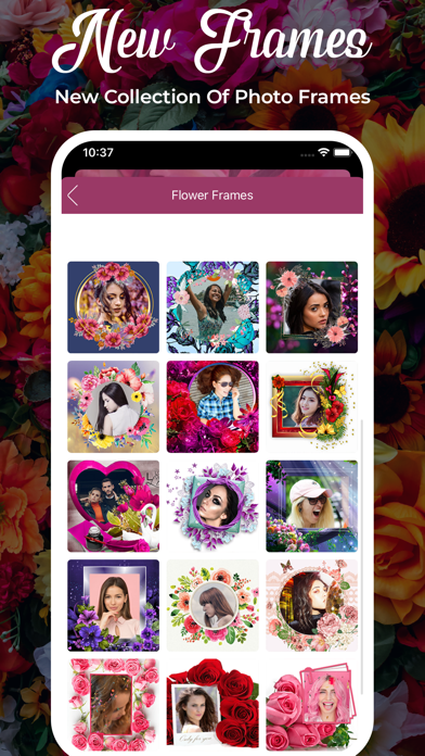 Screenshot #3 pour Flower Photo Frame & Editor