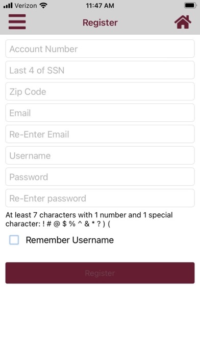 Mechanics Bank Auto Finance Screenshot