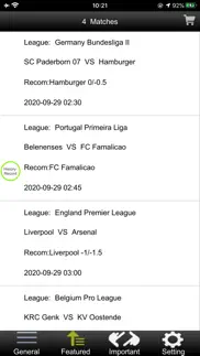 predictions result-football iphone screenshot 3