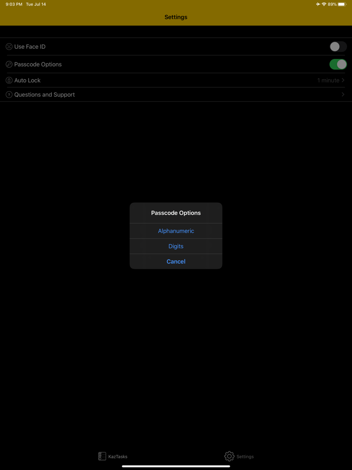 KazTasks - Secure Tasks