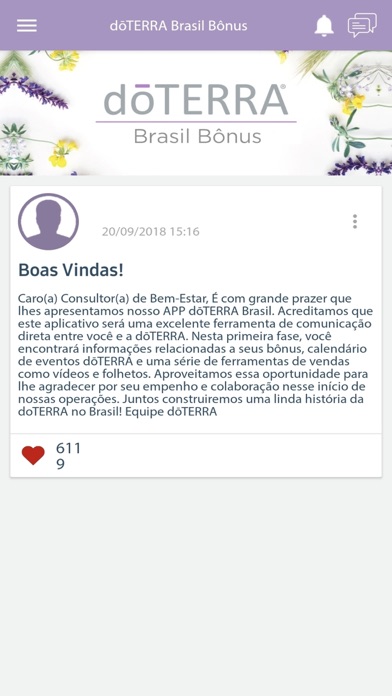 doTERRA Bônus Screenshot