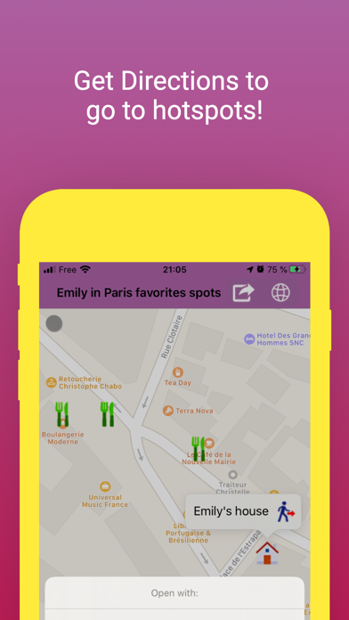 Emily's favorites spots Screenshot