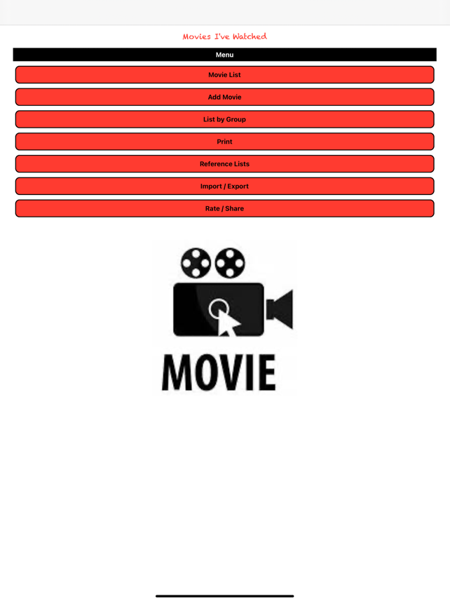 Movies I Have Watched Screenshot