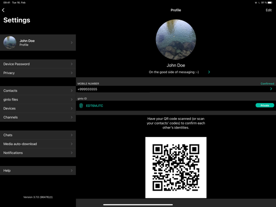 Screenshot #4 pour Ginlo Private