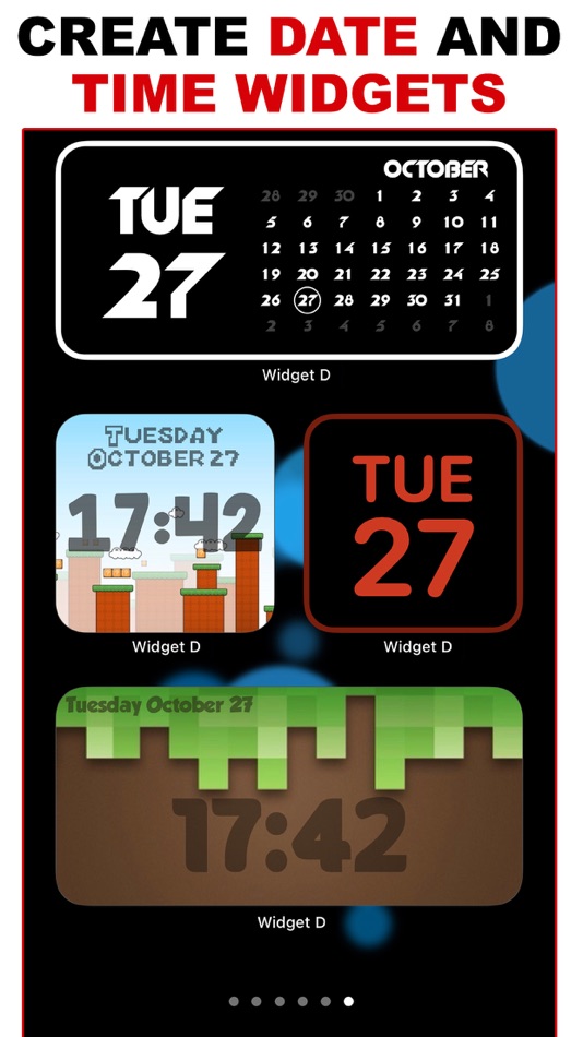 Widget D : Date Time Widgets - 1.00 - (iOS)