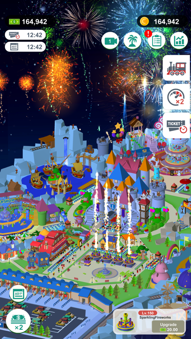 screenshot of Fireworks Idle 1