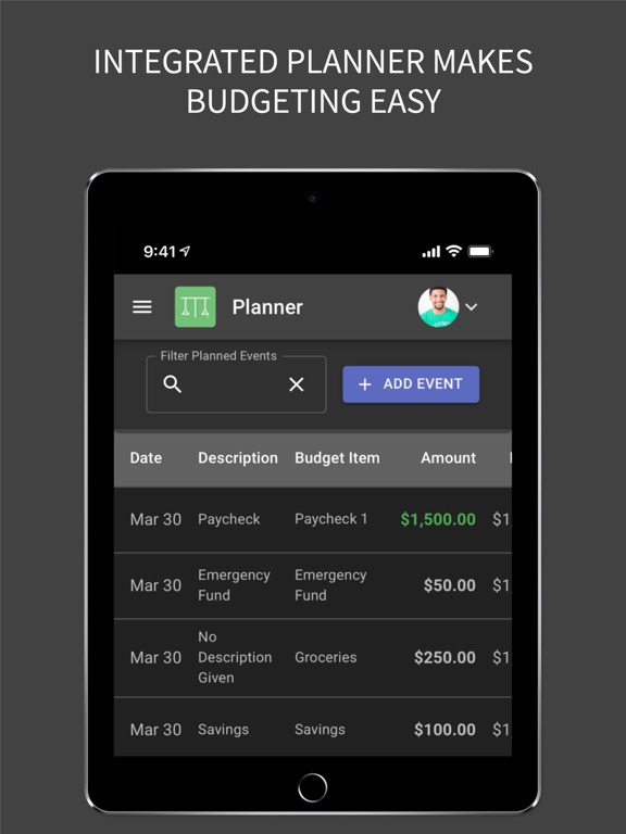 Budgetocity iPad screenshot 2 - Finance app
