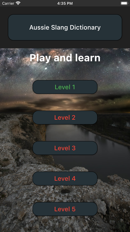 #1. Aussie slang quiz (iOS) 由: E W M W W Shanka Nuwan Bandara Werapitiya