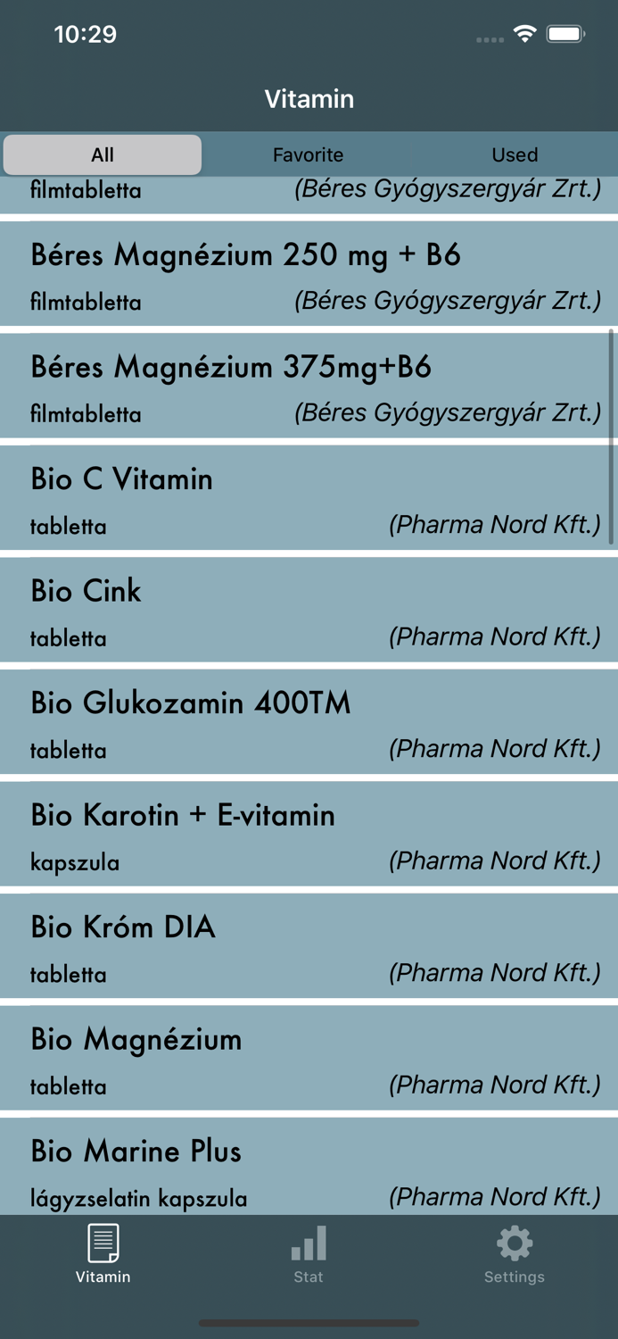 Vitamin and Mineral Tracker
