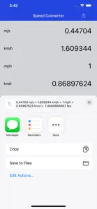 Speed Converter screenshot #2 for iPhone