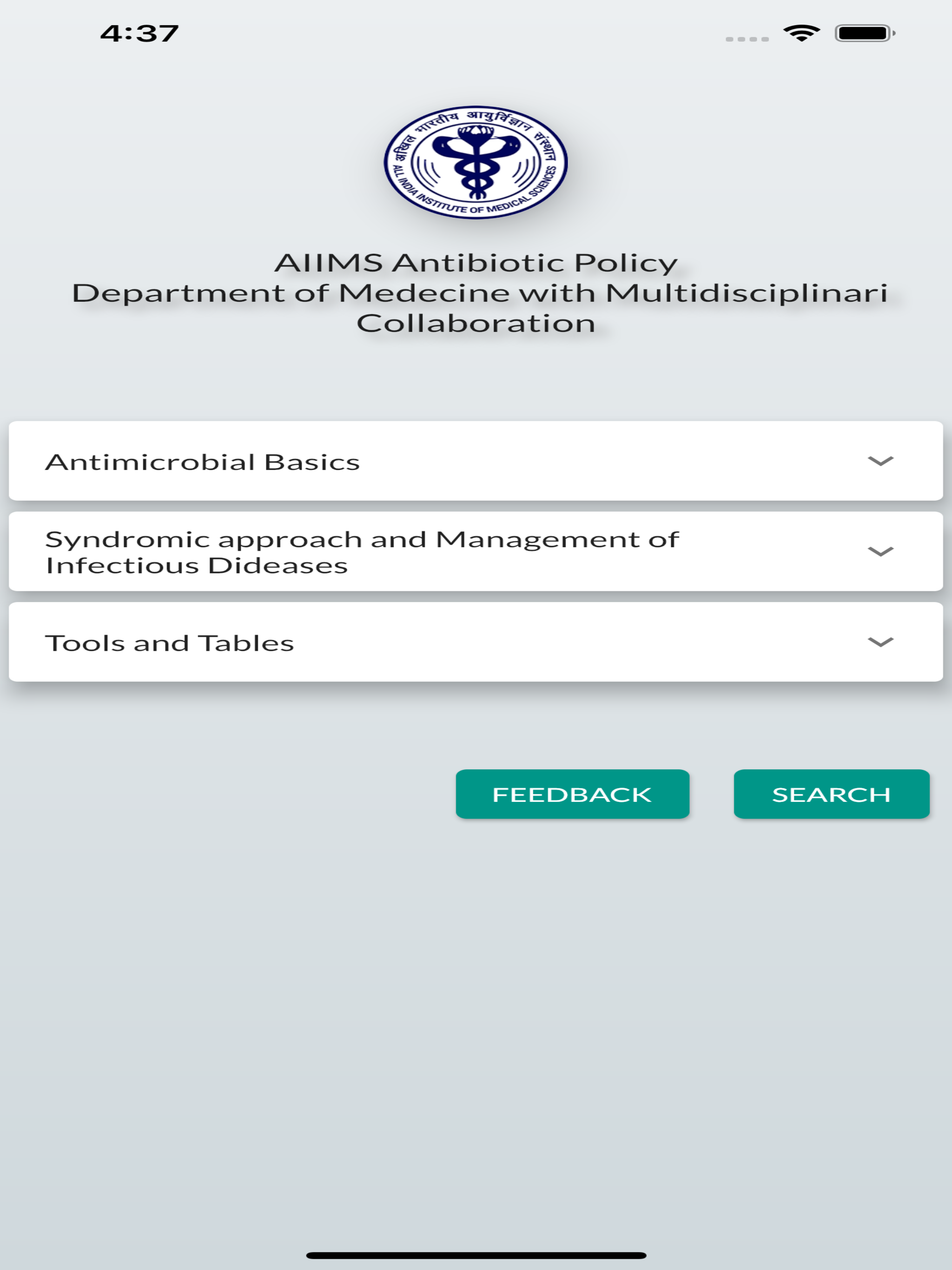 AIIMS Antibiotic Policy