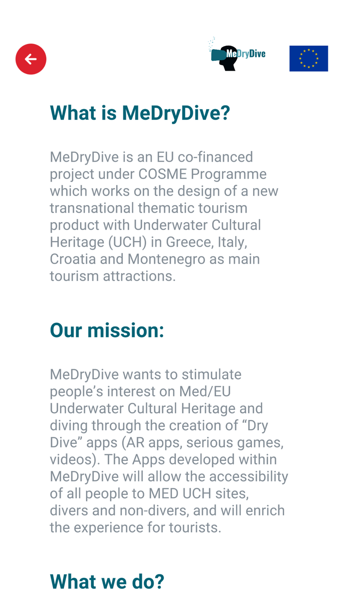 MeDryDive AR Dive in the Past