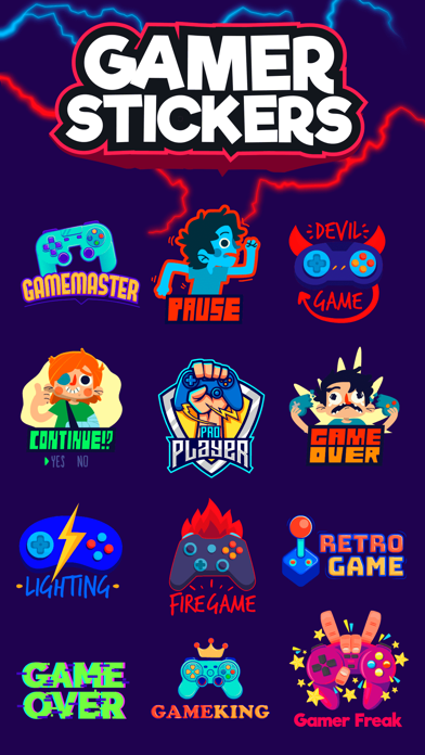 Screenshot #2 pour Gamer OP Stickers