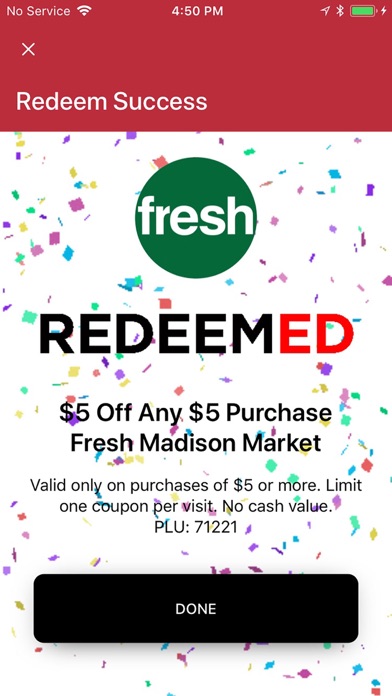 Red Card Meal Plan - Madison Screenshot