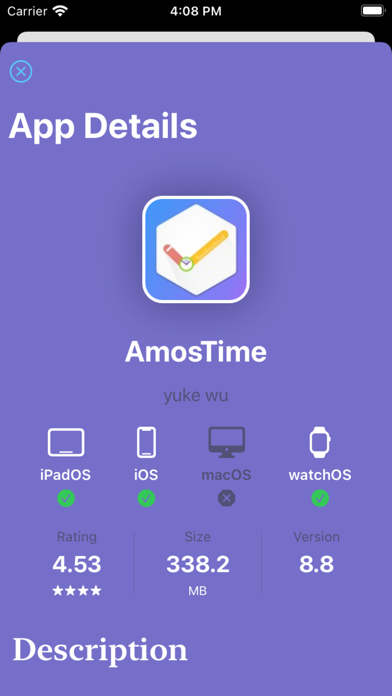 AmosReview Screenshot