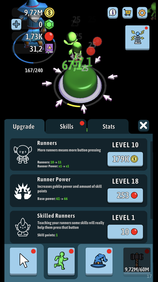 #8. Green button: Idle clicker (iOS) 来自: Liudmyla Petryshyn