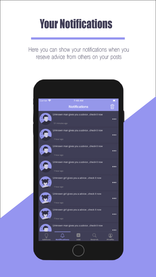 #7. Advisor:Give Anonymous Advices (iOS) Podle: Moawiya Thaher