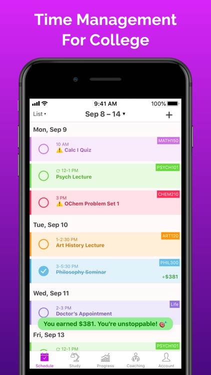 Chipper: College Daily Planner screenshot-0