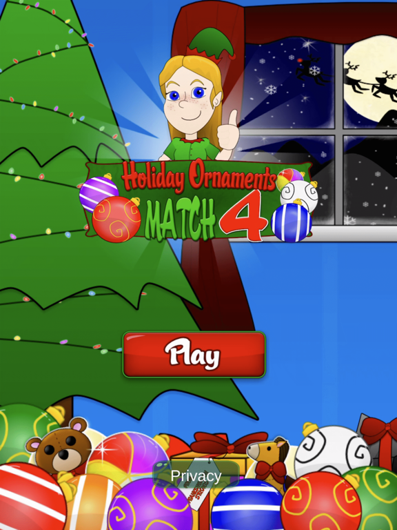 Screenshot #4 pour Holiday Ornaments Match 4