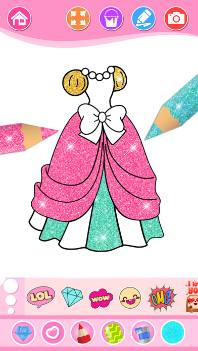 Princess Beauty Coloring Book Screenshot