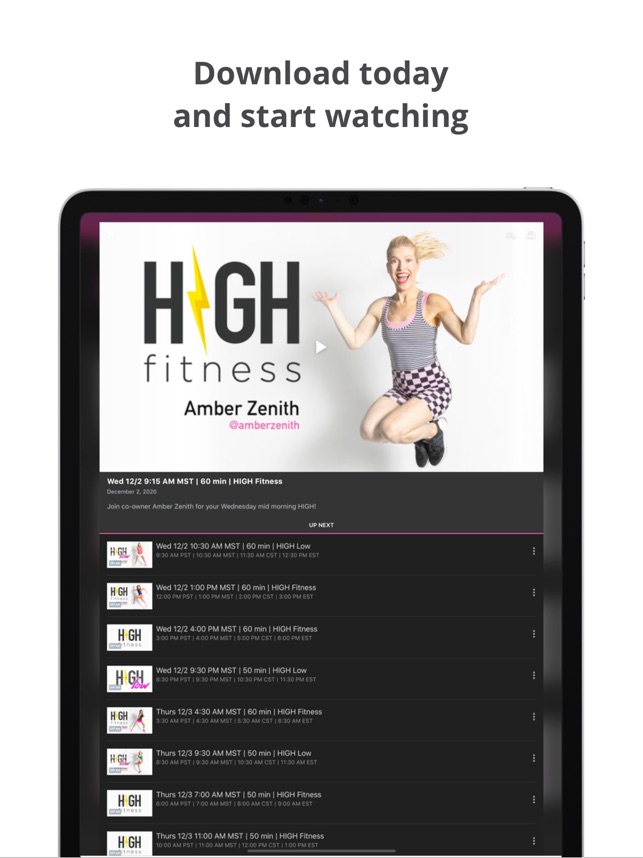 HIGH Fitness LIVE on the App Store