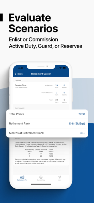 ‎Military Money: Pay & Pension Screenshot